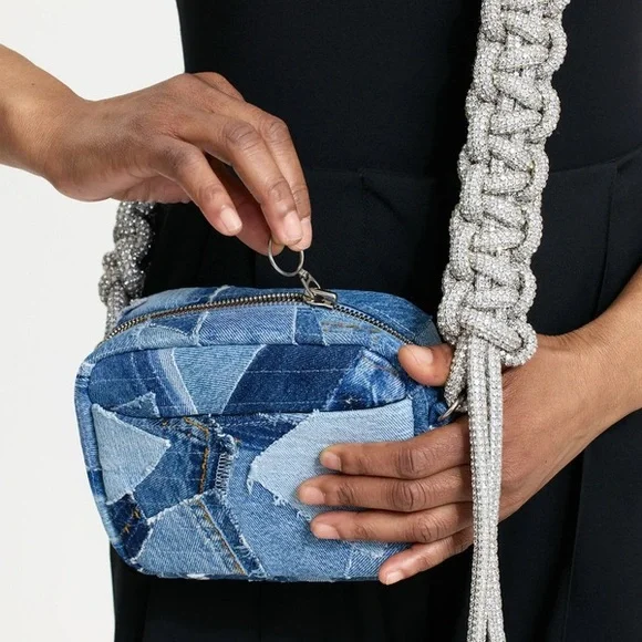 KARA Denim Crystal Strap Cobra Bag💎🥶 - Picture 5 of 17